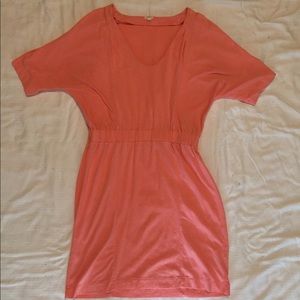 J Crew Coral Pink Knee Length Dress Size S